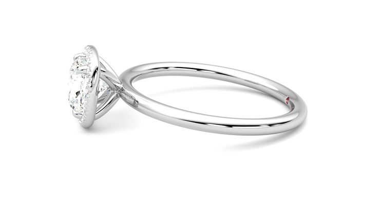 Taylor & Hart Dove Cushion Engagement Ring 360 degree image 21