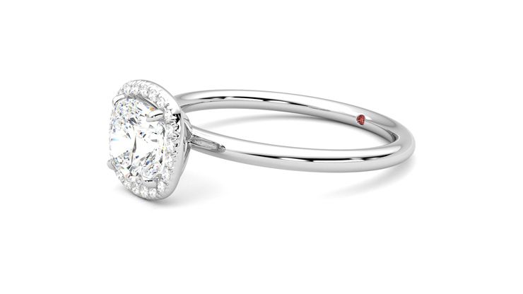 Taylor & Hart Dove Cushion Engagement Ring 360 degree image 23