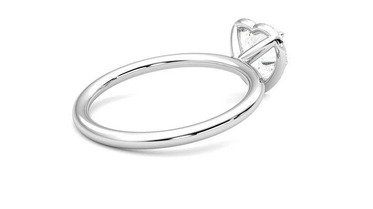Taylor & Hart Dove Heart Engagement Ring 360 degree image 12