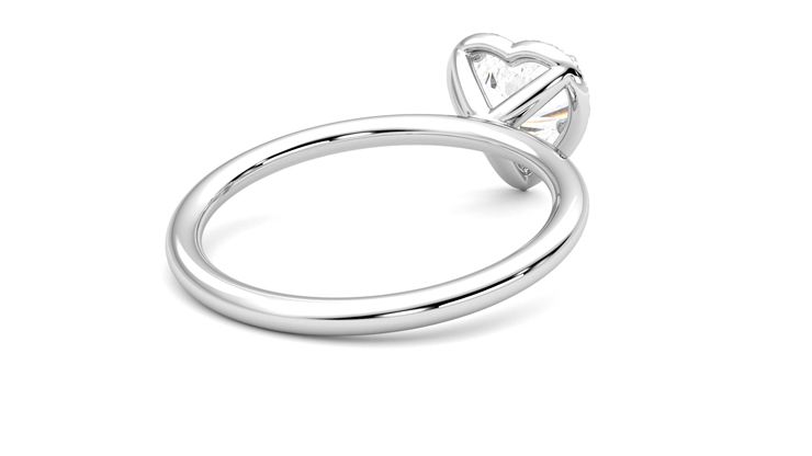 Taylor & Hart Dove Heart Engagement Ring 360 degree image 13