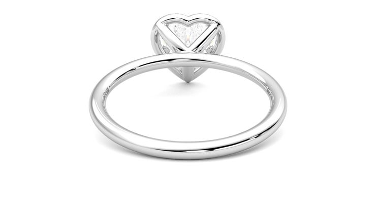 Taylor & Hart Dove Heart Engagement Ring 360 degree image 15