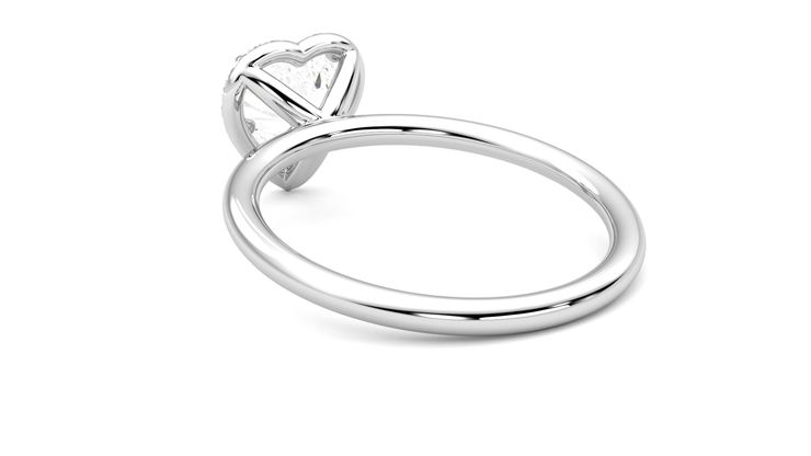 Taylor & Hart Dove Heart Engagement Ring 360 degree image 17