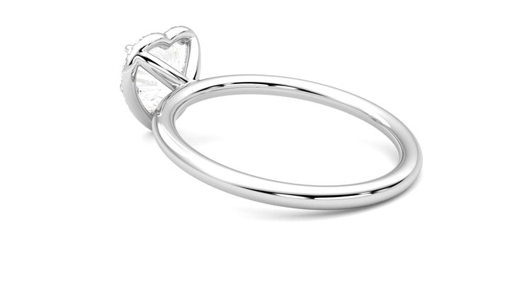 Taylor & Hart Dove Heart Engagement Ring 360 degree image 18