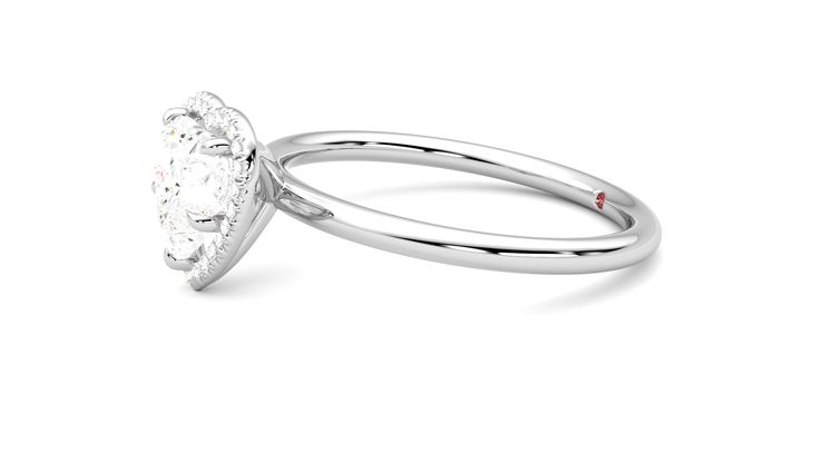 Taylor & Hart Dove Heart Engagement Ring 360 degree image 22
