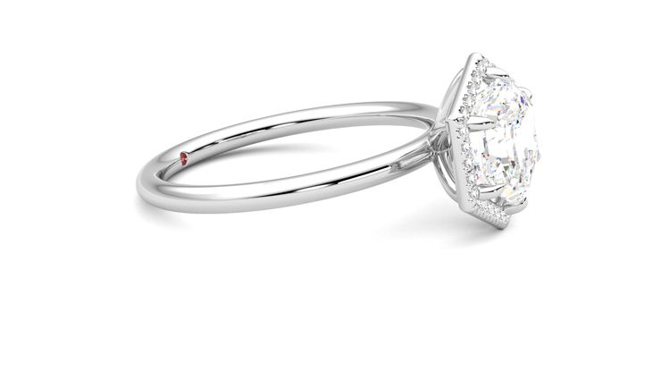 Taylor & Hart Dove Hexagonal Engagement Ring 360 degree image 8