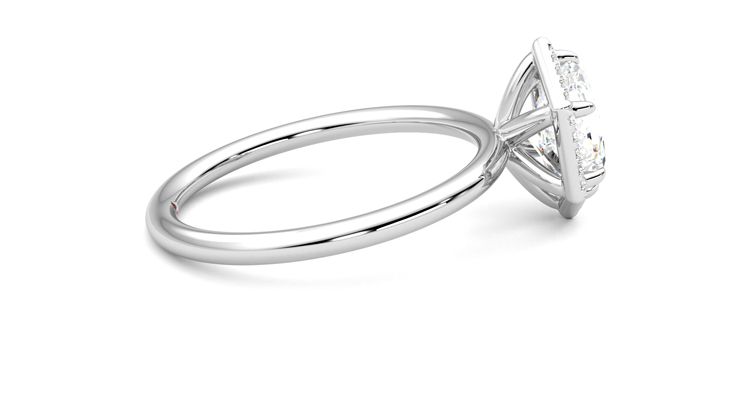 Taylor & Hart Dove Hexagonal Engagement Ring 360 degree image 10