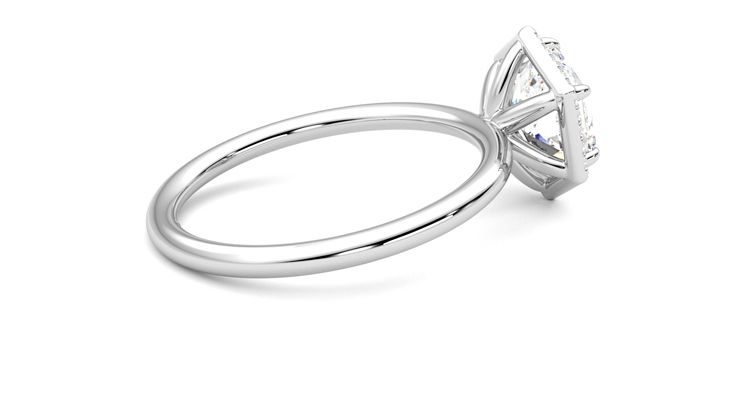 Taylor & Hart Dove Hexagonal Engagement Ring 360 degree image 11