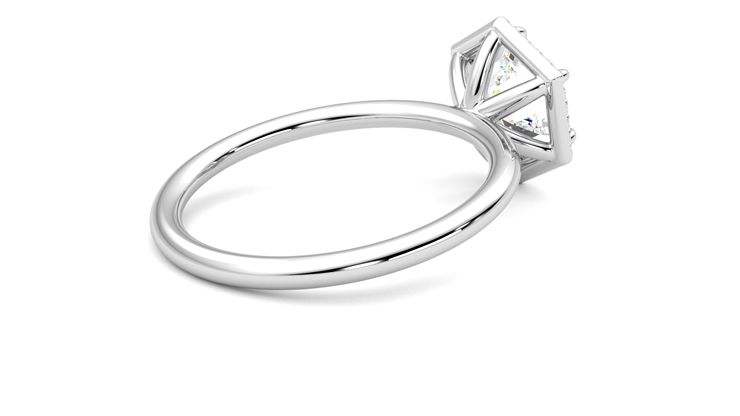 Taylor & Hart Dove Hexagonal Engagement Ring 360 degree image 12