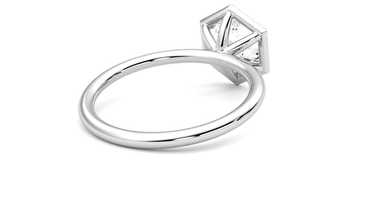 Taylor & Hart Dove Hexagonal Engagement Ring 360 degree image 13