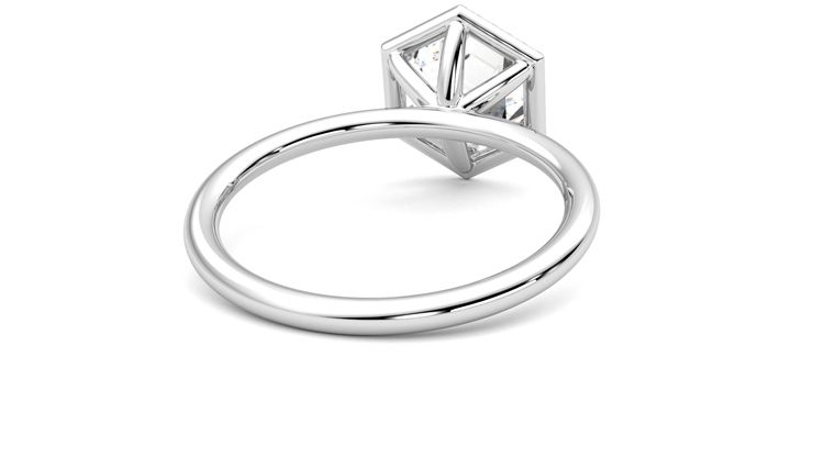 Taylor & Hart Dove Hexagonal Engagement Ring 360 degree image 14
