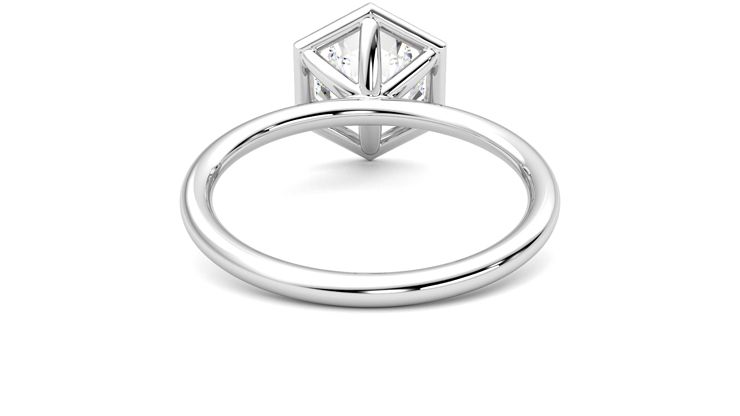 Taylor & Hart Dove Hexagonal Engagement Ring 360 degree image 15