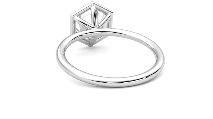 Taylor & Hart Dove Hexagonal Engagement Ring 360 degree image 16