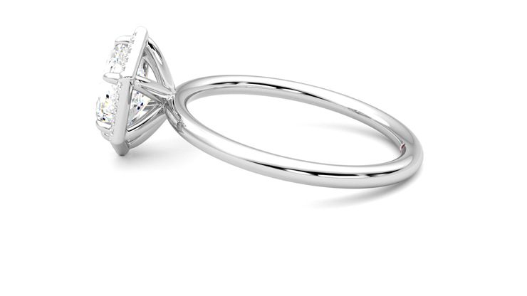 Taylor & Hart Dove Hexagonal Engagement Ring 360 degree image 20