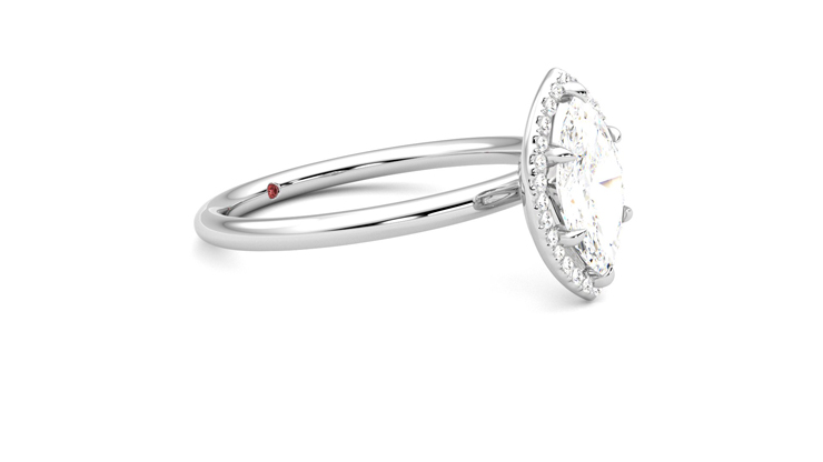 Taylor & Hart Dove Marquise Engagement Ring 360 degree image 7
