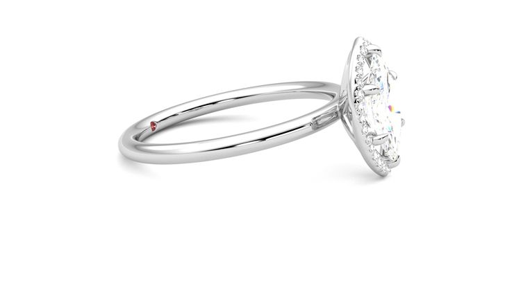 Taylor & Hart Dove Marquise Engagement Ring 360 degree image 8