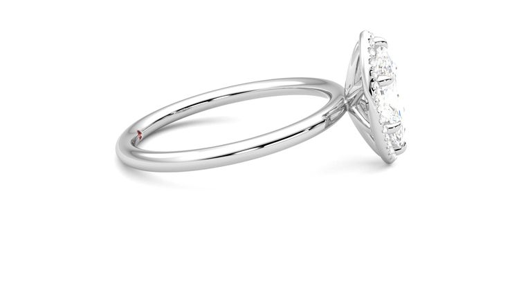 Taylor & Hart Dove Marquise Engagement Ring 360 degree image 9