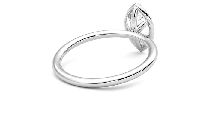 Taylor & Hart Dove Marquise Engagement Ring 360 degree image 13