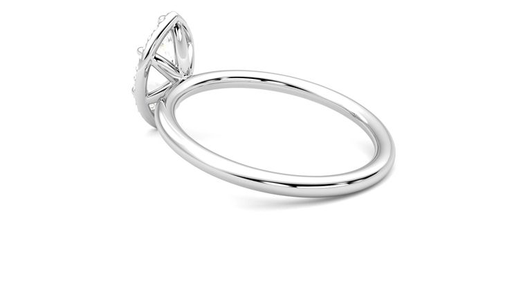 Taylor & Hart Dove Marquise Engagement Ring 360 degree image 18