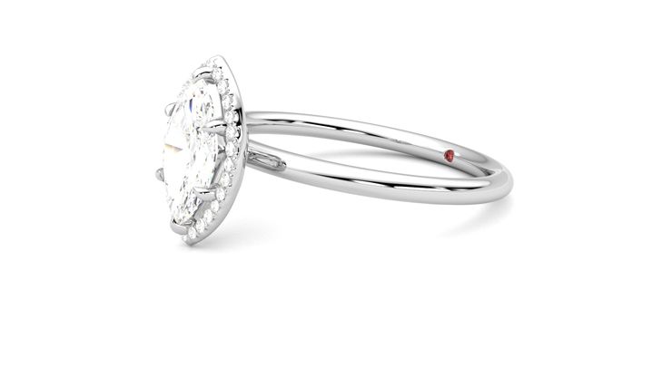 Taylor & Hart Dove Marquise Engagement Ring 360 degree image 23