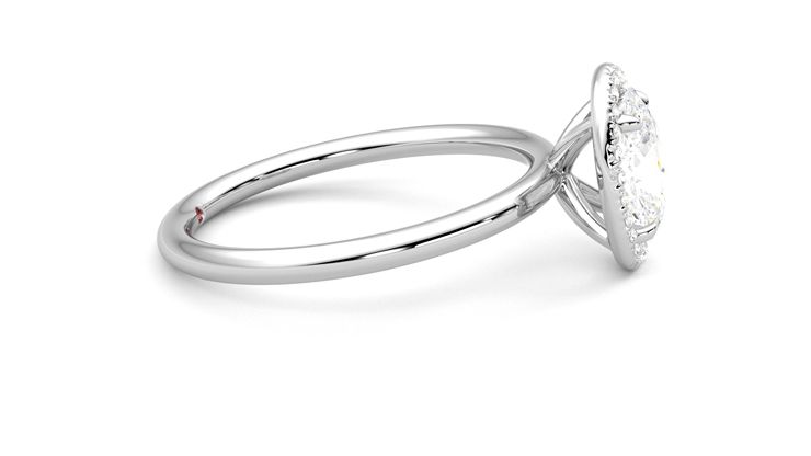 Taylor & Hart Dove Oval Engagement Ring 360 degree image 9