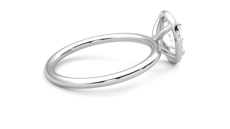 Taylor & Hart Dove Oval Engagement Ring 360 degree image 11