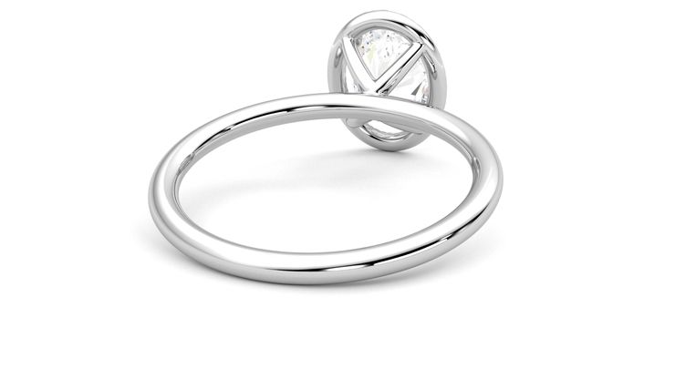 Taylor & Hart Dove Oval Engagement Ring 360 degree image 14