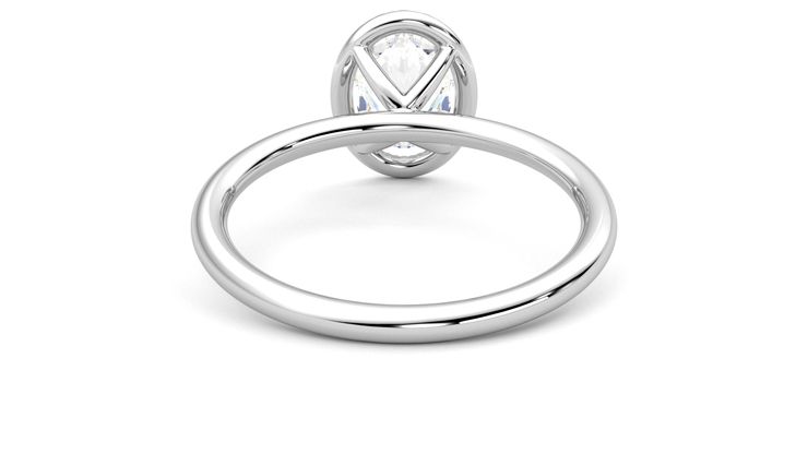 Taylor & Hart Dove Oval Engagement Ring 360 degree image 15