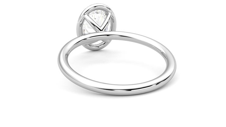 Taylor & Hart Dove Oval Engagement Ring 360 degree image 16