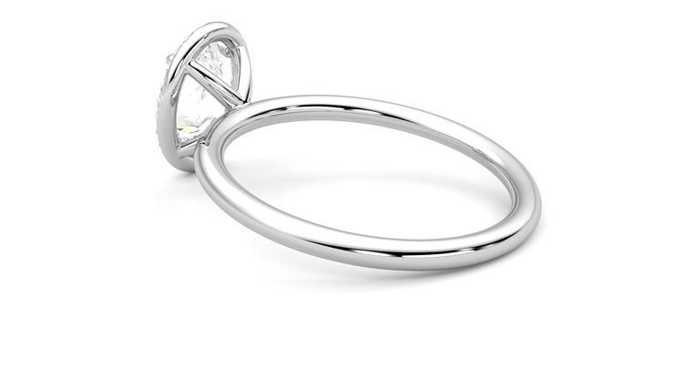 Taylor & Hart Dove Oval Engagement Ring 360 degree image 18