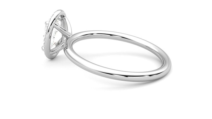Taylor & Hart Dove Oval Engagement Ring 360 degree image 19