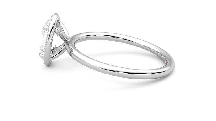 Taylor & Hart Dove Oval Engagement Ring 360 degree image 20