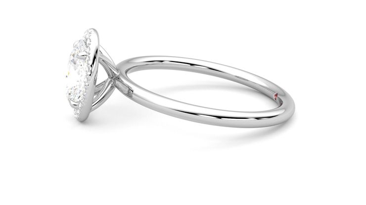 Taylor & Hart Dove Oval Engagement Ring 360 degree image 21