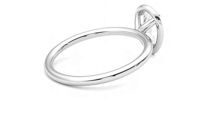 Taylor & Hart Dove Pear Engagement Ring 360 degree image 12