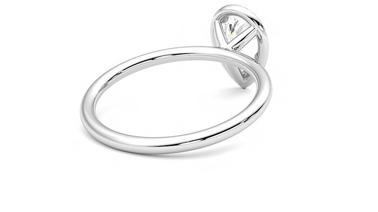 Taylor & Hart Dove Pear Engagement Ring 360 degree image 13