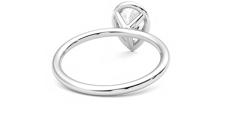 Taylor & Hart Dove Pear Engagement Ring 360 degree image 14