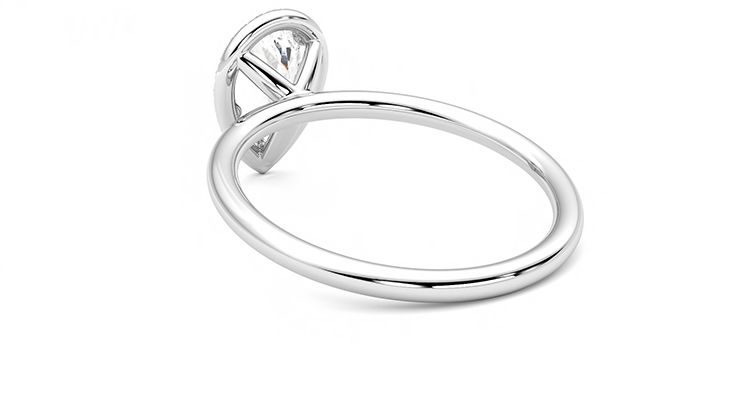 Taylor & Hart Dove Pear Engagement Ring 360 degree image 17