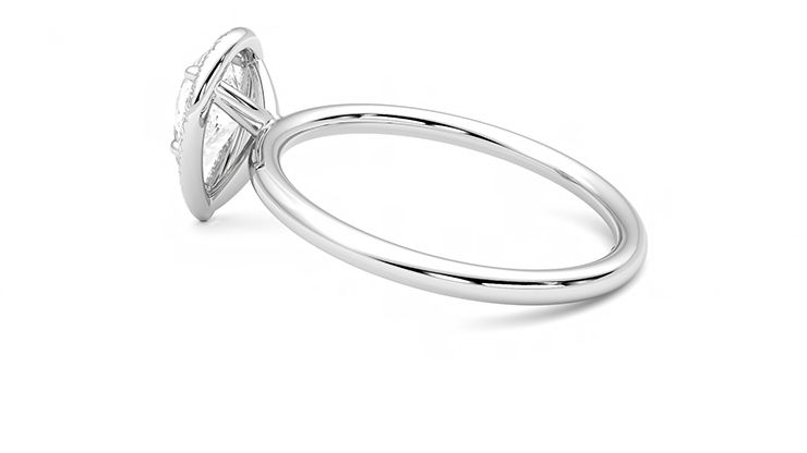 Taylor & Hart Dove Pear Engagement Ring 360 degree image 19