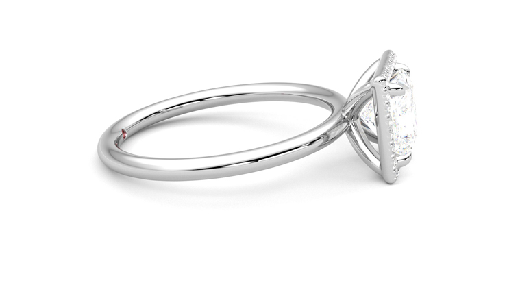 Taylor & Hart Dove Princess Engagement Ring 360 degree image 9