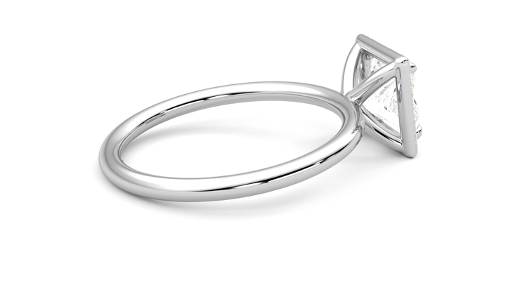 Taylor & Hart Dove Princess Engagement Ring 360 degree image 11