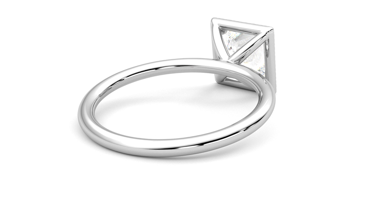 Taylor & Hart Dove Princess Engagement Ring 360 degree image 13