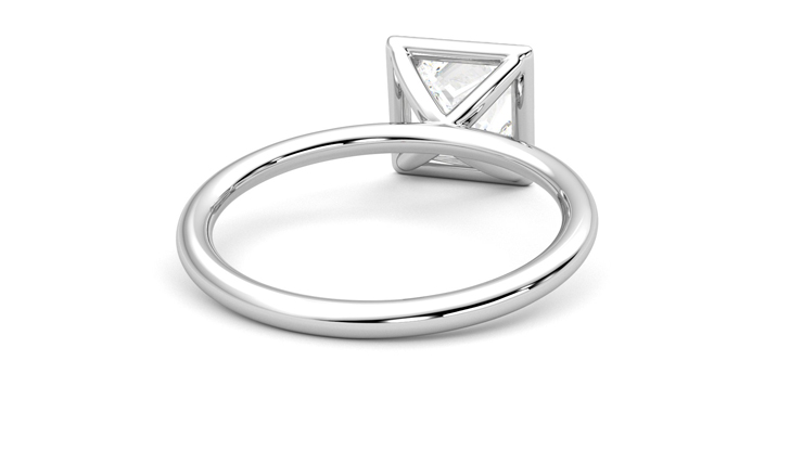 Taylor & Hart Dove Princess Engagement Ring 360 degree image 14