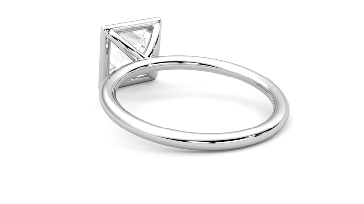 Taylor & Hart Dove Princess Engagement Ring 360 degree image 17