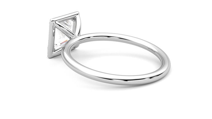 Taylor & Hart Dove Princess Engagement Ring 360 degree image 18