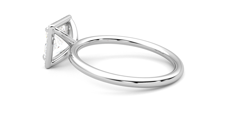 Taylor & Hart Dove Princess Engagement Ring 360 degree image 19