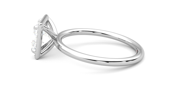 Taylor & Hart Dove Princess Engagement Ring 360 degree image 20