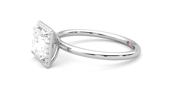 Taylor & Hart Dove Princess Engagement Ring 360 degree image 22
