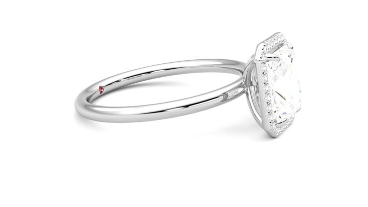 Taylor & Hart Dove Radiant Engagement Ring 360 degree image 8