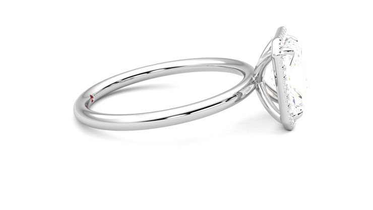 Taylor & Hart Dove Radiant Engagement Ring 360 degree image 9