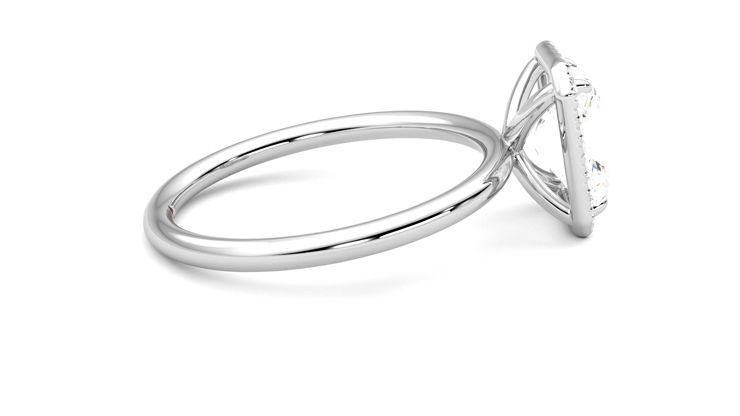 Taylor & Hart Dove Radiant Engagement Ring 360 degree image 10