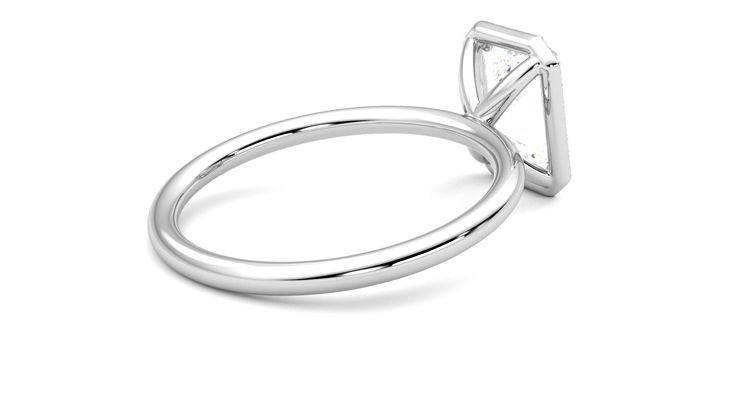 Taylor & Hart Dove Radiant Engagement Ring 360 degree image 12